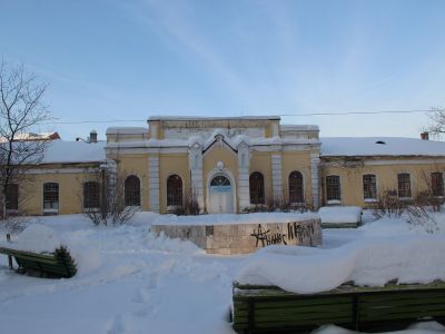 Здание, где 17 апреля 1919г. скончался один из видных организаторов "Северного Союза русских рабочих" рабочий-революционер Обнорский Виктор Павлович (1851-1919гг)