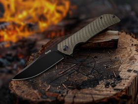 Нож складной Ruike P123-MB, сталь 14C28N, рукоять микарта, хаки