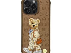 Чехол-накладка Zuck Bear San Francisco Fortune Kapak - Golden State Bear для Apple iPhone 15 Pro Max искусcтвенная кожа (бежевый)