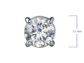 Классическая подвеска из белого золота э4712пд11231160_white