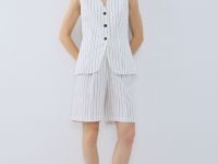 Шорты со складками, Бежевый