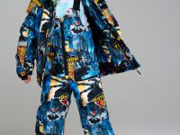 Комплект текстильный с полиуретановым покрытием для мальчиков: куртка, полукомбинезон