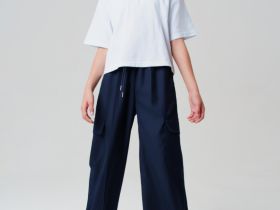 Брюки текстильные для девочек