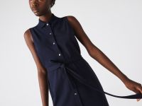 Женское платье-поло Lacoste с поясом