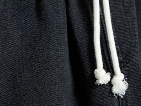 Широкие джинсы с карго-карманами для девочек, Серый