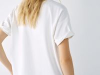 Пижамная футболка оверсайз, Белый