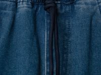 Брюки текстильные джинсовые для девочек