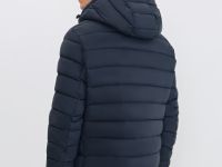 Лёгкая утеплённая куртка с капюшоном, Синий