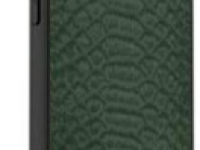 Чехол-накладка Keephone Croco Series для iPhone 14 Pro искусственная кожа (темно-зеленый)