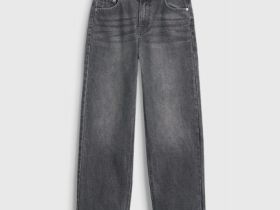 Прямые джинсы для девочек, Серый