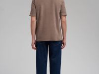 Поло свободного кроя из хлопкового трикотажа