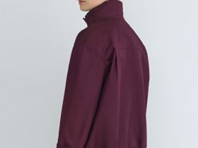 Короткая куртка с воротником-стойкой, Фиолетовый