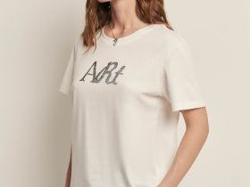 Футболка прямого силуэта с принтом