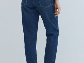 Джинсы Mom с высокой посадкой, Синий