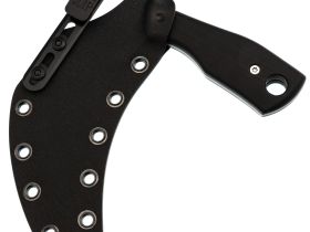 Нож Barmaley Knives Grim Серп серрейтор, сталь Aus-10 Co, рукоять G-10 черная