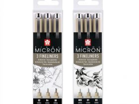 Набор капиллярных ручек Sakura "PIGMA MICRON" 3 шт (0,2 мм, 0,25 мм, 0,35 мм) Черный