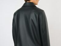 Куртка из искусственной кожи, Черный