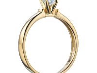 Помолвочное кольцо из желтого золота с бриллиантом э0301кц10210203