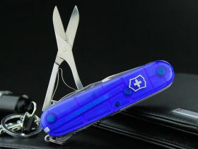 Нож перочинный Victorinox Climber, сталь X55CrMo14, рукоять Cellidor®, синий, 14 функций, 91мм