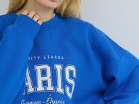 Свитшот с принтом, Синий