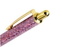 Ручка шариковая автоматическая MESHU "Pink shimmer" 1,0 мм, синяя