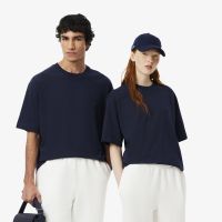 Футболка Lacoste унисекс свободного кроя из органического хлопка
