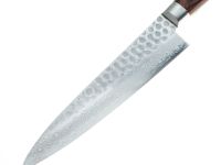 Нож Универсальный овощной 135 мм, Sakai Takayuki, сталь VG-10 Damascus 17 слоев, рукоять pakka wood