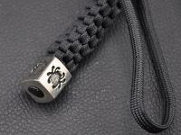 Темляк Lanyard w/ Pewter Spyder Bead, Spyderco BEAD1LY