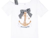 Фуфайка трикотажная для девочек (футболка)