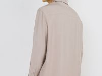 Рубашка из вискозы, Бежевый