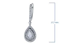 Серьги из белого золота э4712сг11180500