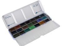 Набор акварели "Белые ночи" 21 цв Грануляция, в металлическом пенале