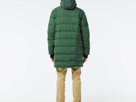 Мужская утеплённая куртка Lacoste с капюшоном