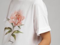 Свободная футболка из хлопкового джерси