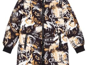 Пальто текстильное с полиуретановым покрытием для девочек