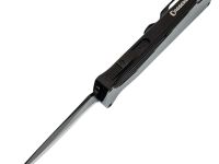 Фронтальный автоматический нож Daggerr Кощей All Black, сталь D2, рукоять алюминий