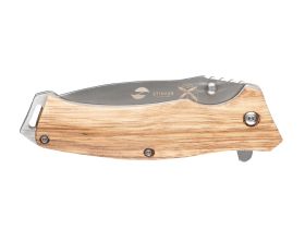 Складной нож Stinger FK-1117ZB, нержавеющая сталь, рукоять дерево