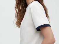 Футболка с контрастной отделкой