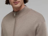 Кардиган с шерстью на молнии