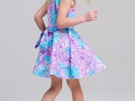 Платье текстильное для девочек