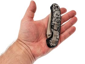 Складной нож Steelclaw "Крыса" Змея, сталь VG10, рукоять алюминий