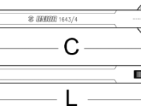 Цепеметр механический Unior 1643/4 (черный)