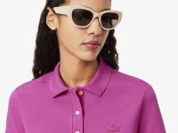 Женское поло Lacoste приталенного кроя из эластичного хлопка