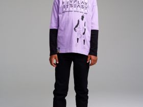 Брюки текстильные джинсовые утепленные флисом для мальчиков