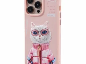 Чехол-накладка Nimmy Friends Cool Cute 2.0 для Apple iPhone 16 Pro Max полиуретан (розовый)