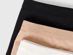 Трусы-бразилиана, 3 шт., Белый