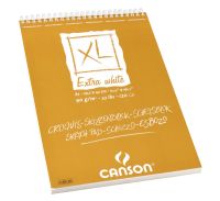 Альбом для графики на спирали Canson "XL Extra White" 29,7х42 см 120 л 90 г экстра белая