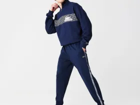 Мужские спортивные брюки Lacoste в полоску