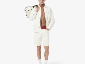Мужская жаккардовая толстовка Lacoste PARIS с монограммой