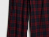 Брюки пижамные в клетку, Синий